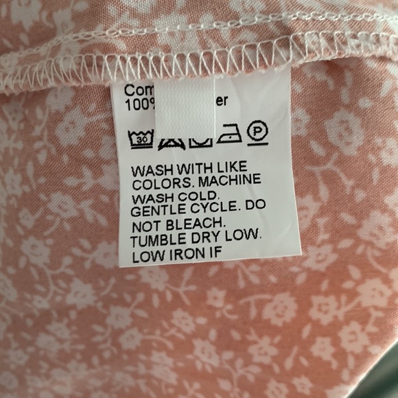 White floral and pink sleeveless ruffle dress size XL - Picture 4 of 5